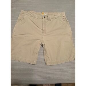 Carhartt Mens Relaxed Fit Canvas Work Shorts Khaki Tan 44 102514-232